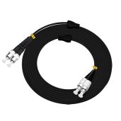 Jeirdus 15M FC to ST Outdoor Armored Duplex 9/125 SM Fiber Optic Cable Jumper Optical Patch Cord Singlemode 15Meters 49ft FC-ST