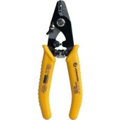 "Jonard Tools JIC-375 Fiber Optic Stripper: 6" Three Hole Tool with TPR Handle for Precision Stripping"