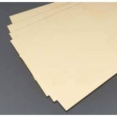 "Buy K&S Engineering Brass Sheet 4" W x 10" L x 0.015" T - High-Quality Metal for Projects"
