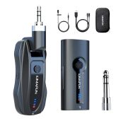 KIMAFUN Lavalier Wireless Microphone: 8H Battery, 165FT Range for Teaching & Public Speaking - G70 (1TX1RX)