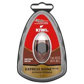 KIWI Express Shine Sponge for Brown Shoes - 0.23 oz | Quick & Easy Shoe Care