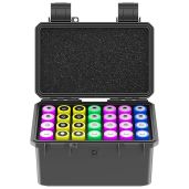 KIWIFOTOS 28-Slot 18650 Battery Organizer Case - Waterproof, Shockproof & Portable Storage Solution