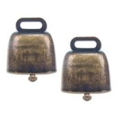 Buy KOOBOOK 2Pcs Copper Bells for Cattle, Horses & Sheep - Loud Bronze Grazing Bells for Farm Animals