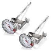 KT THERMO 2-Pack Instant Read Dial Thermometer: Perfect for Coffee, Chocolate Milk & Foam