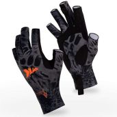 Shop KastKing Sol Armis UPF50+ Fishing Gloves for Ultimate UV Protection - Perfect for Men & Women Outdoor Activities