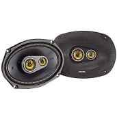 Upgrade Your Sound: Kicker CS Series 150W 6x9 Inch Car Audio Coaxial Speakers - Black Pair