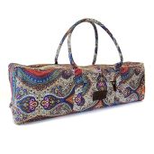 Kindfolk Celestial Yoga Mat Duffel Bag: Stylish Canvas with Pocket & Zipper