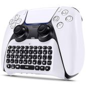 Klipdasse Wireless Keyboard for PS5: Bluetooth Mini Chatpad with Built-in Speaker & 3.5mm Jack for Gaming & Messaging