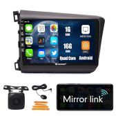 "Kunfine 9" Android GPS Stereo for Honda Civic 2012-2015 | Quad Core Touchscreen Media Player & Reverse Camera"