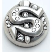 Shop Kuryakyn 1084 Dollar Sign Bling Emblem - Pewter Motorcycle Accent Accessory