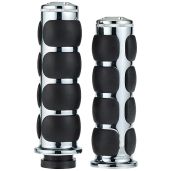 Buy Kuryakyn 6236 ISO Handlebar Grips for Honda & Triumph Motorcycles - Chrome, Premium Quality