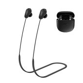 LEFXMOPHY Anti-Lost Strap for Bose QuietComfort Earbuds II - Black Silicone Neck Lanyard Accessories