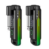 LEKATO UHF Wireless Guitar System: Rechargeable 70-Channel Transmitter & Receiver for Electric Instruments (Green)