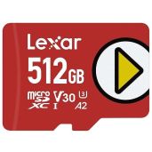 Lexar 512GB PLAY microSDXC Card: Fast UHS-I Storage for Nintendo Switch, Gaming & 4K Video