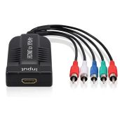 LiNKFOR 1080P HDMI to Component Converter - Best HDMI to YPbPr Adapter for HDTV, PS3, Roku & Blu-Ray