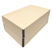 Lineco Tan Hinged Lid Photo Box: Acid-Free Storage for 1100 Photos, Prints & Art - Preserve Your Memories!