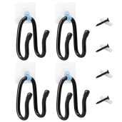 Linkidea 2nd Game Controller Wall Mount & Headphone Holder - Adjustable Adhesive Hanger for Xbox, PS4, Switch (4 Pack)