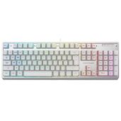 Buy Lumsburry White Gaming Keyboard: Rainbow LED, 19 Anti-Ghosting Keys, Ergonomic Design, USB Wired, Water-Resistant for PC & Mac