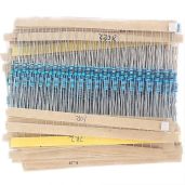 MCIGICM 30 Values 600pcs 1/4W Metal Film Resistor Assortment: 0-1M Ohm, Perfect for DIY Projects