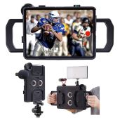 "MegaMount Multimedia Rig Case for iPad 10.2" - Stabilizer for Video, Lenses, Lights & Microphones | Perfect for Live Conferencing & Recording"