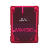 MX4SIO Memory Adapter for PS2 Fat Console - SIO2SD Replacement & Expansion (Red)