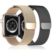 Stylish Milanese Loop Apple Watch Bands: Adjustable Stainless Steel for 38mm-49mm - Perfect for Men & Women