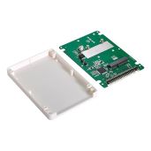 "NFHK mSATA to 2.5" IDE 44pin SSD Enclosure - Mini PCI-E Case for Laptops & Notebooks"