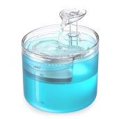 NPET WF100 Cat Fountain: 54oz Automatic Water Dispenser for Cats & Small Dogs with LED Light & Quiet Pump