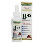 Nature's Bounty B-12 5000 mcg Sublingual Liquid - Boost Energy & Health (Pack of 9)