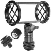 Nicama NC4 Microphone Shock Mount Clip for Shotgun Mics - Compatible with AKG, Sennheiser, Rode & Audio-Technica