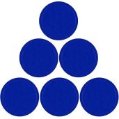 "ONE250 3.25" Air Hockey Pucks - Full Size Goal Pack Replacement (6 Blue Pucks) for Game Tables"