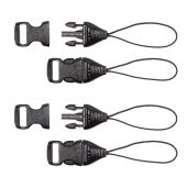 OP/TECH USA Mini QD Loops 1mm - Black System Connectors for Secure Gear Attachment