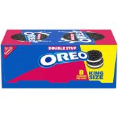 OREO Double Stuf King Size Cookies - 10 Snack Packs of 8 Chocolate Sandwich Cookies Each