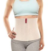 "ORTONYX 10.25" Abdominal Binder for Men & Women - Postpartum & Post-Surgery Support Belt for Hernia Relief (Beige L/XXL)"