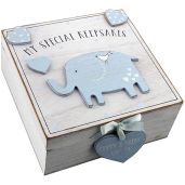 Vintage Baby Boy Wooden Keepsake Box | Oaktree Gifts for Cherished Memories