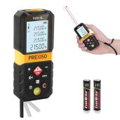 PREXISO 215Ft Laser Measure Tool - Accurate Diagonal Measurement, Pythagorean Mode & 100 Data Sets Storage