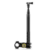 Buy PULUZ Motorcycle Handlebar Mount Selfie Stick for GoPro & Insta360 - Adjustable 11-44.7 inch Monopod Stand