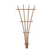 "Panacea 83737 48" Brown Wood Fan Trellis - Stylish Garden Decor & Support for Climbing Plants"