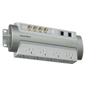 Panamax PM8-AV: 8 Outlet Cable-Sat-Telephone Surge Protector in Silver