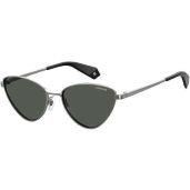 Shop Polaroid Women's Cat Eye Sunglasses PLD 6071/S/X - Ruthenium Polarized Gray, 56mm, 17mm - Stylish UV Protection
