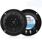 Pyle 4 Inch Dual Marine Speakers - Waterproof Outdoor Audio System - PLMR41B (Black) for Superior Sound
