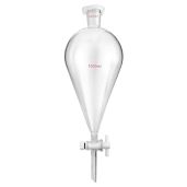 QWORK 1000ml Separating Funnel with 24/29 Joints & PTFE Plug - Ideal for Lab Use