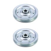 QWORK Extra Heavy Duty Garage Door Pulley 3 Inch 200LB - 2 Pack Professional Grade for Reliable Performance