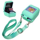 RAWECUD Silicone Case for Bitzee Digital Pet - Protective Green Holder for Interactive Toy & Accessories