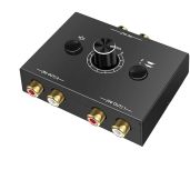 R/L Stereo Audio Switcher: Passive AB Selector for Easy Audio Sharing & Speaker Management