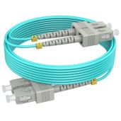 RamboCables 1m OM4 SC to SC Fiber Patch Cable - 40G/100G Multimode Options 1m to 153m, LSZH 50/125?m