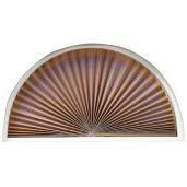 "Redi Shade No Tools Arch Light Filtering Pleated Shade - 72" W x 36" H Natural Fabric"