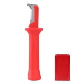 Round Cable Stripper Tool: Insulated Wire Cutter with Red Handle for Efficient Electrical Insulation Stripping
