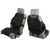 Rugged Ridge Neoprene Seat Protector Vest Kit for 2007-2023 Jeep Wrangler & Gladiator - Durable Black Protection