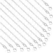 Buy SANNIX 50 Pack Silver Plated Necklace Chains - 18 Inch DIY Jewelry Making Supplies